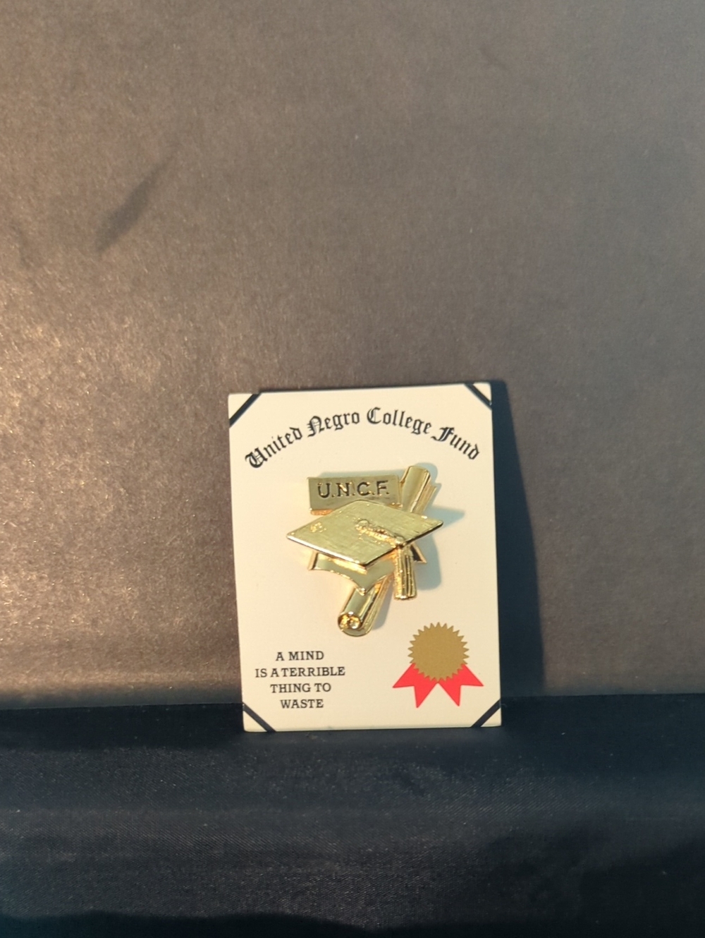 Gold Graduation Cap Lapel Pin